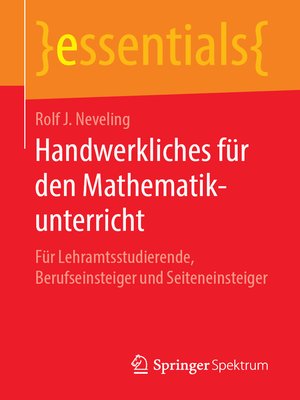 cover image of Handwerkliches für den Mathematikunterricht